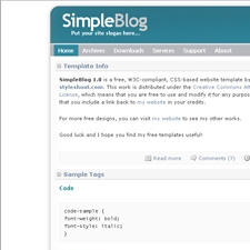 Simple Blog Works With E-commerce!