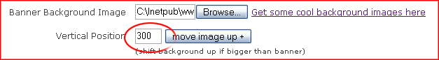 banner background positioning