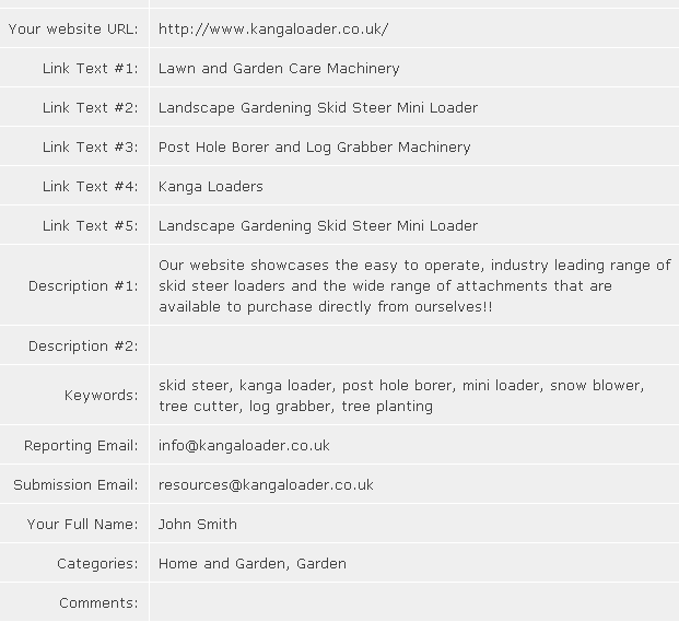 example form